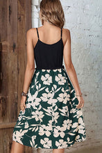 Load image into Gallery viewer, Two-Tone Decorative Button Frilled Dress
