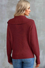 Load image into Gallery viewer, Zip-Up Collared Cardigan
