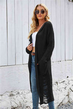 Load image into Gallery viewer, Open Front Long Sleeve Hooded Cardigan
