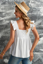 Load image into Gallery viewer, Ruffled Square Neck Babydoll Blouse
