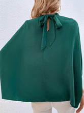 Load image into Gallery viewer, Tie Back Mock Neck Blouse
