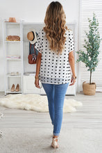 Load image into Gallery viewer, Swiss Dot Round Neck Blouse
