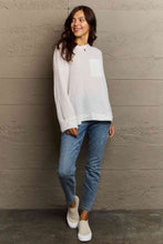 Load image into Gallery viewer, Ninexis Full Size V-Neck Long Sleeve Front Pocket Blouse
