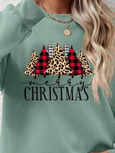 Load image into Gallery viewer, MERRY CHRISTMAS Round Neck Long Sleeve Sweatshirt
