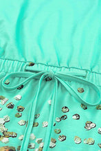 Load image into Gallery viewer, Leopard Tie-Shoulder Drawstring Waist Dress
