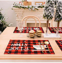 Load image into Gallery viewer, Assorted 2-Piece Plaid Placemats
