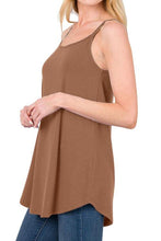 Load image into Gallery viewer, Full Size Spaghetti Strap V-Neck Flowy Tunic Cami
