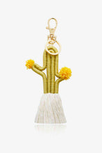 Load image into Gallery viewer, Cactus Keychain with Fringe
