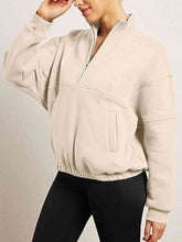Load image into Gallery viewer, Half-Zip Long Sleeve Sweatshirt
