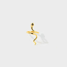 Load image into Gallery viewer, Snake Shape 18K Gold-Plated Bypass Ring
