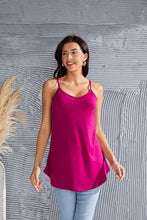 Load image into Gallery viewer, Full Size Spaghetti Strap V-Neck Flowy Tunic Cami
