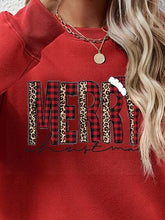 Load image into Gallery viewer, MERRY CHRISTMAS Round Neck Long Sleeve Sweatshirt
