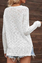 Load image into Gallery viewer, V-Neck Slit Knit Top
