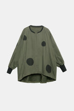 Load image into Gallery viewer, Large Scale Polka Dot Zip Up Jacket
