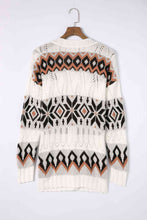 Load image into Gallery viewer, Geometric V-Neck Button Down Cardigan
