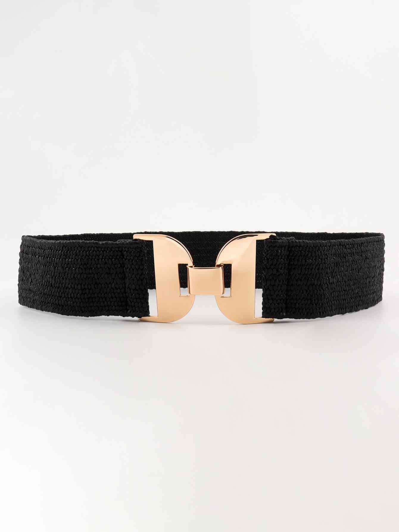 Alloy Buckle Elastic Belt