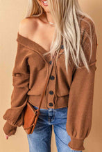 Load image into Gallery viewer, Exposed Seam Button Down Cardigan
