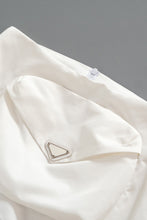 Load image into Gallery viewer, High Waist Buckle Detail Zip-Back Skirt with Pocket
