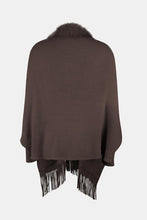 Load image into Gallery viewer, Fringe Open Front Long Sleeve Poncho
