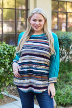 Load image into Gallery viewer, Celeste Design Full Size Striped Long Sleeve Top
