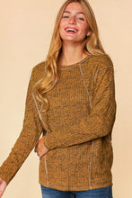Load image into Gallery viewer, Haptics Full Size Exposed Seam Dolman Sleeve Ribbed Top
