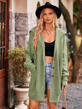 Load image into Gallery viewer, Dropped Shoulder Long Sleeve Cardigan
