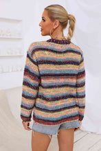 Load image into Gallery viewer, Striped Long Sleeve Open Front Cardigan
