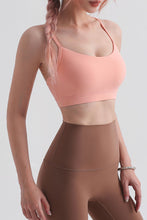 Load image into Gallery viewer, Cutout Racerback Scoop Neck Sports Bra
