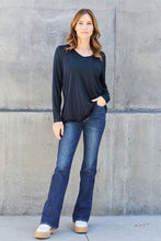 Load image into Gallery viewer, Basic Bae Full Size V-Neck Long Sleeve Top
