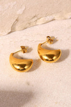 Load image into Gallery viewer, Stainless Steel C-Hoop Earrings

