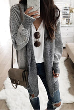 Load image into Gallery viewer, Heathered Open Front Longline Cardigan
