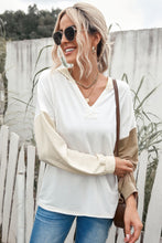Load image into Gallery viewer, Color Block Drop Shoulder Hoodie
