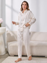 Load image into Gallery viewer, Button-Up Shirt and Pants Pajama Set
