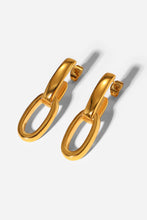 Load image into Gallery viewer, Gold-Plated Chain Link Earrings

