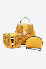 Load image into Gallery viewer, Nicole Lee USA Python 3-Piece Bag Set

