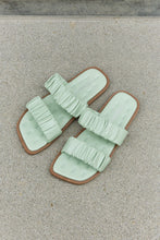 Load image into Gallery viewer, Weeboo Double Strap Scrunch Sandal in Gum Leaf
