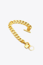 Load image into Gallery viewer, Lock Charm Toggle Clasp Bracelet
