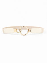 Load image into Gallery viewer, Double Ring Buckle Elastic PU Belt
