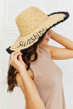 Load image into Gallery viewer, Fame Sunshine Straw Fringe Hat
