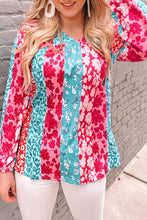 Load image into Gallery viewer, Mixed Print Patchwork Blouse
