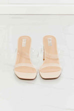 Load image into Gallery viewer, MMShoes Walking On Air Transparent Double Band Heeled Sandal
