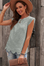 Load image into Gallery viewer, Sleeveless Eyelet Tank Top
