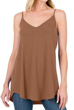 Load image into Gallery viewer, Full Size Spaghetti Strap V-Neck Flowy Tunic Cami
