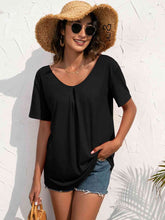 Load image into Gallery viewer, Lace Trim Short Sleeve Top
