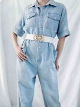 Load image into Gallery viewer, Geometric Buckle Elastic Wide Belt
