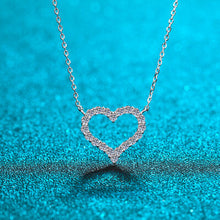 Load image into Gallery viewer, Moissanite 925 Sterling Silver Heart Shape Necklace
