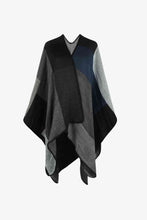 Load image into Gallery viewer, Color Block Open Front Poncho
