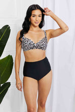 Load image into Gallery viewer, Marina West Swim Take A Dip Twist High-Rise Bikini in Leopard
