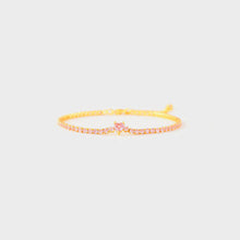 Load image into Gallery viewer, Heart Shape Inlaid Zircon 18K Gold-Plated Bracelet
