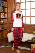 Load image into Gallery viewer, Graphic Top and Plaid Pants Set
